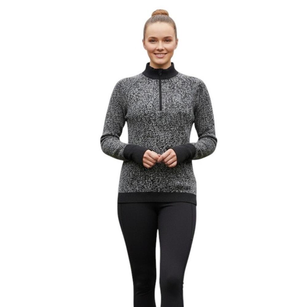 Lululemon Gray Black Nylon 1/4 Zip Pullover Jacket, US4
